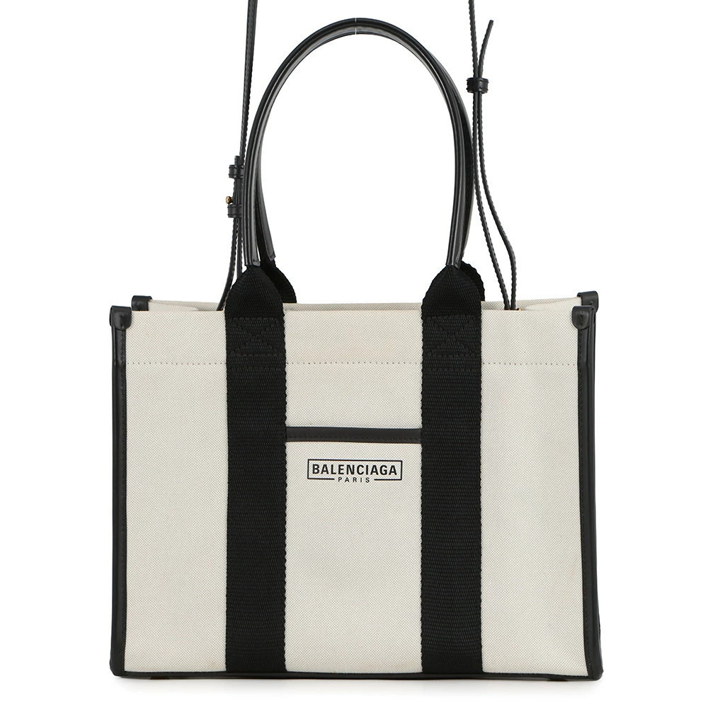 Balenciaga Handbag Canvas Leather Tote Bag Shoulder - Picture 1 of 12